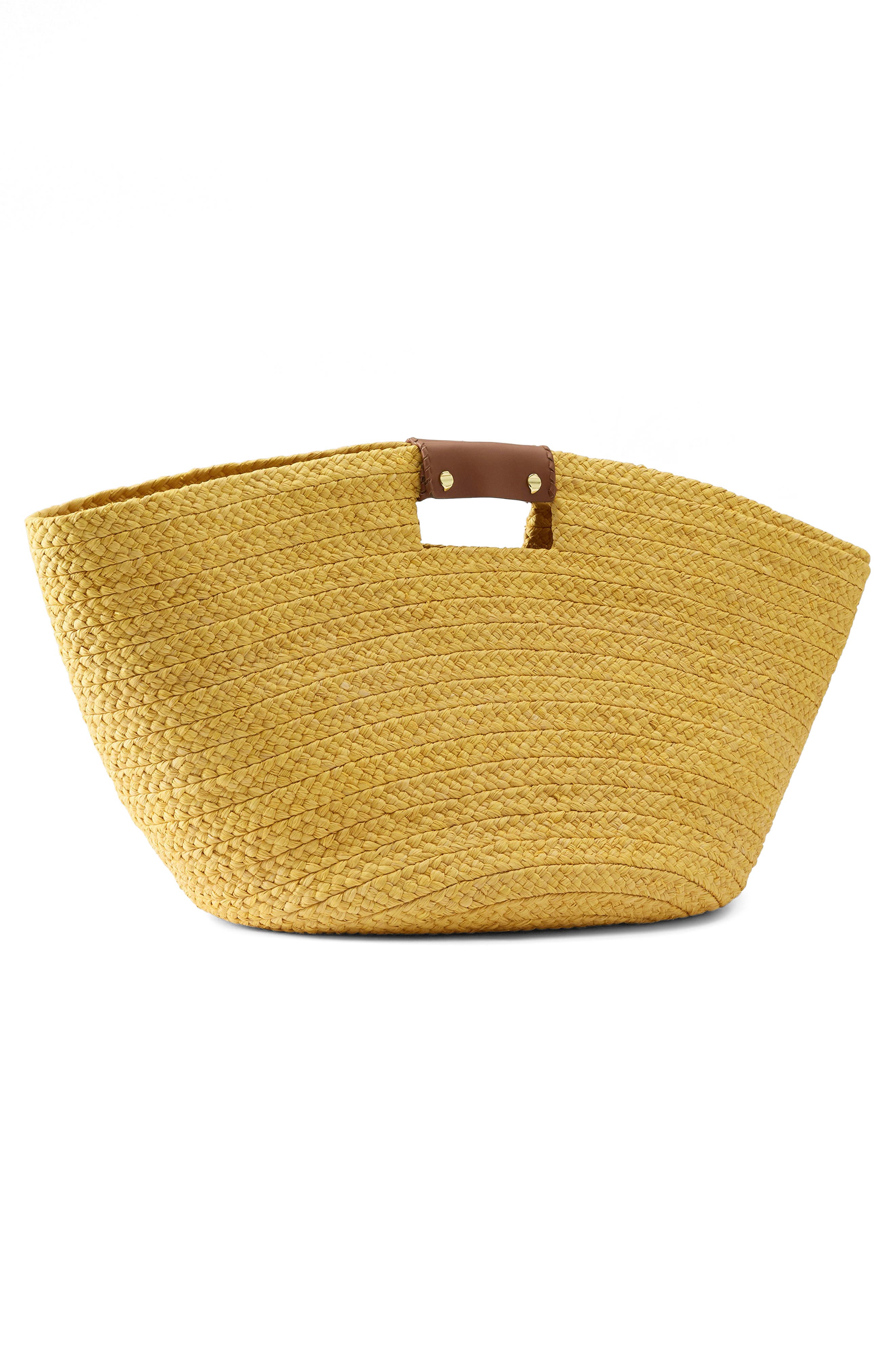 Helen Kaminski Leonor Wide Braid Foldable Raffia Tote, Alternate, color, 