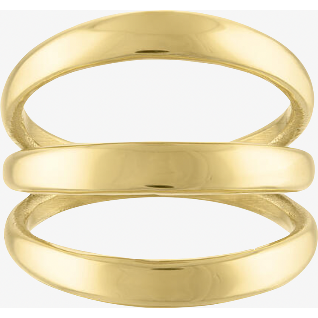 Ben Oni Stacked Lines Ring In Gold