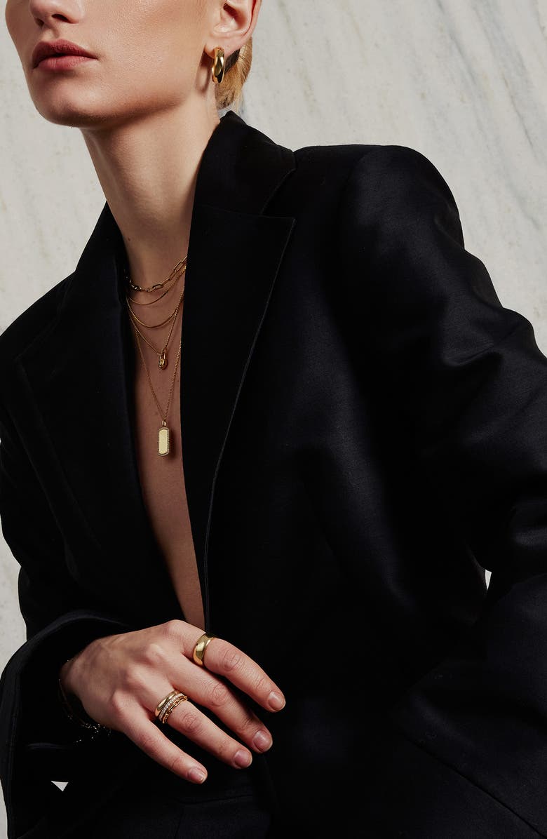 ANIA HAIE Box Chain Necklace, Alternate, color, Shiny Gold