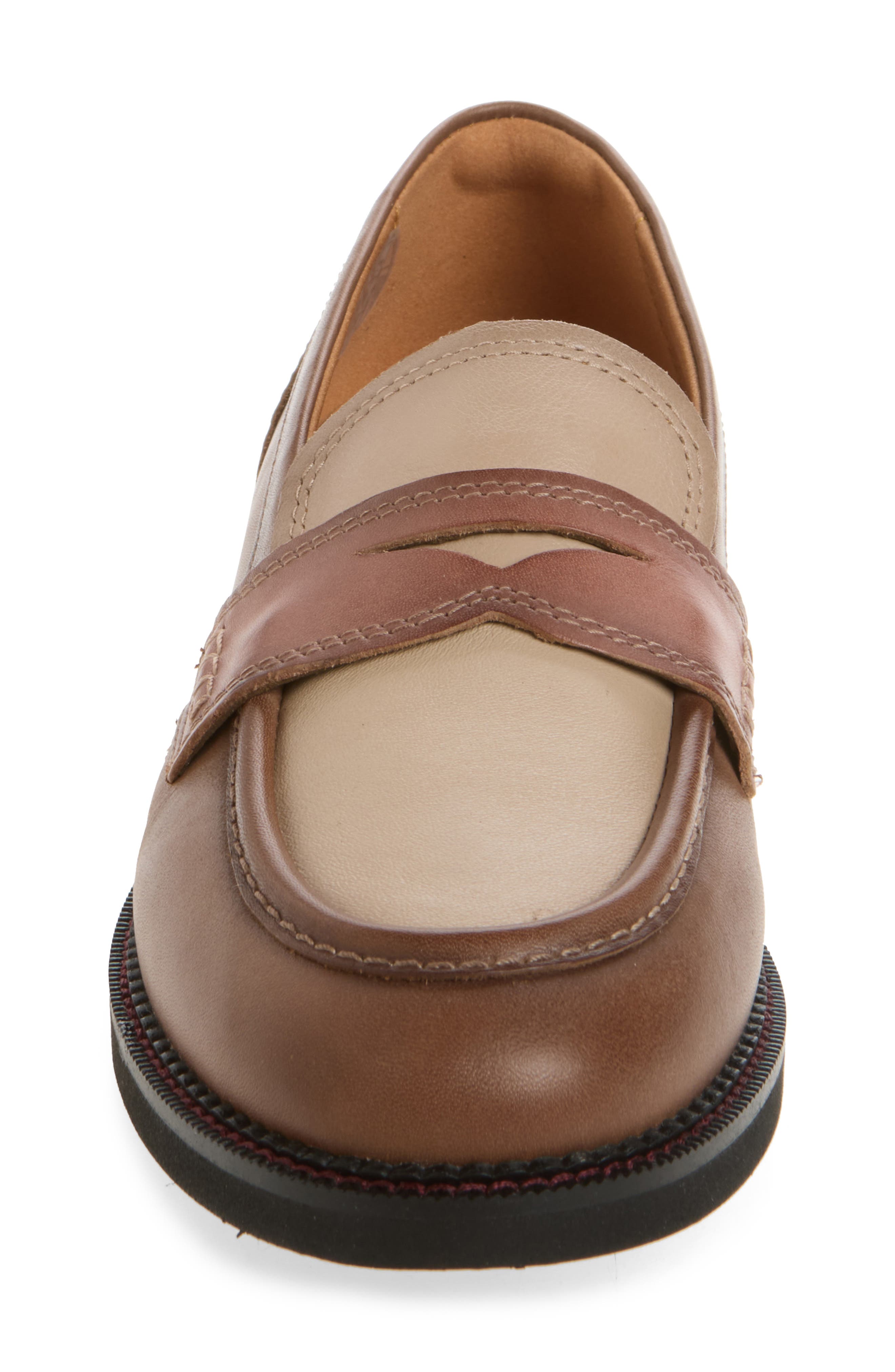 Deva Penny Loafer, Alternate, color, TOPO