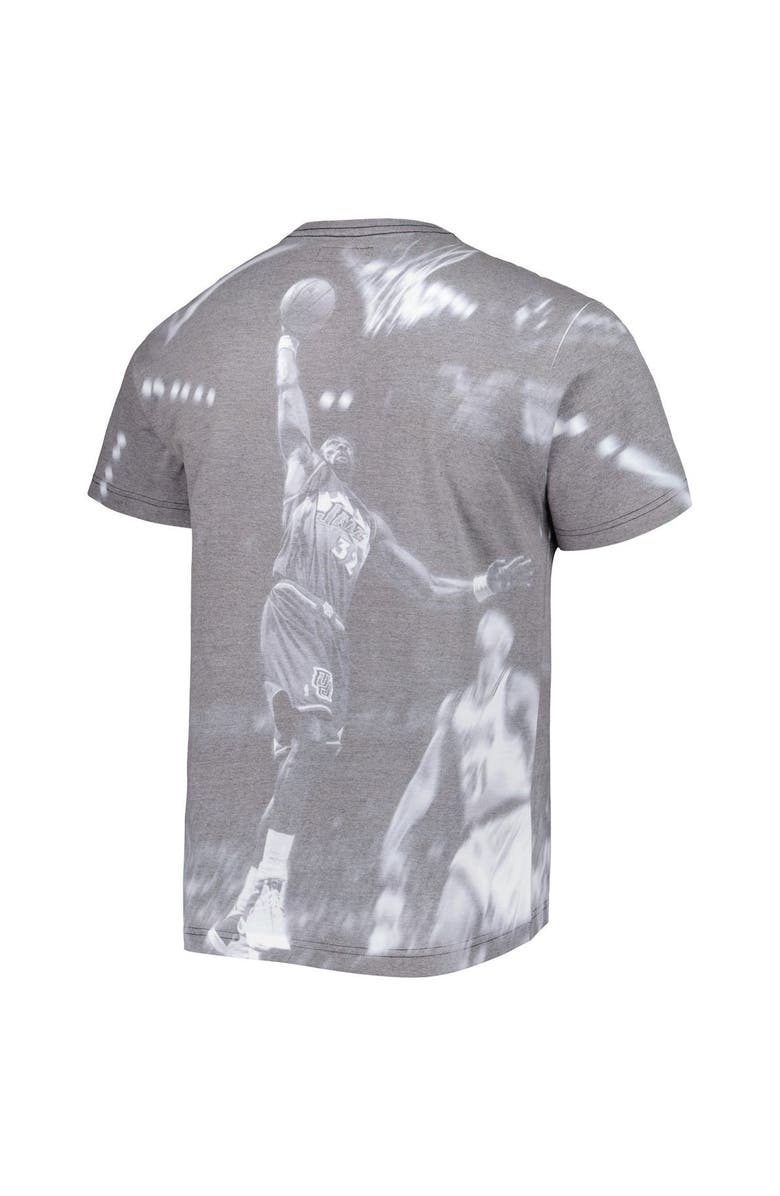 Mitchell & Ness Men's Mitchell & Ness Karl Malone Heather Gray Utah Jazz Above The Rim T-Shirt, Alternate, color, Gray