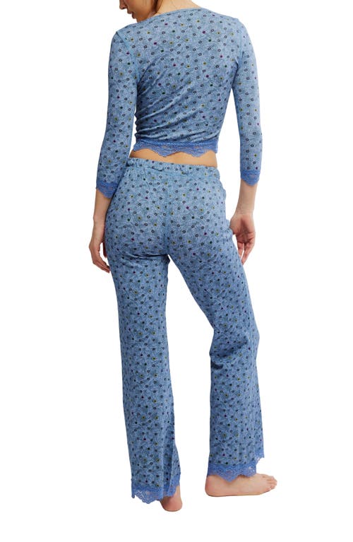 Free People Stolen Dance Sleep Set In Blue