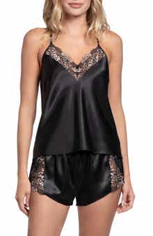 In Bloom by Jonquil Aviva Stretch Satin Lace Trim Pajamas