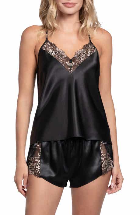 In Bloom by Jonquil Aviva Stretch Satin Lace Trim Pajamas