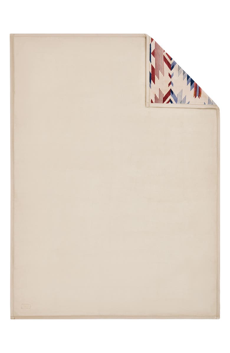 Pendleton Wyeth Falls Plush Throw Blanket, Alternate, color, Fog