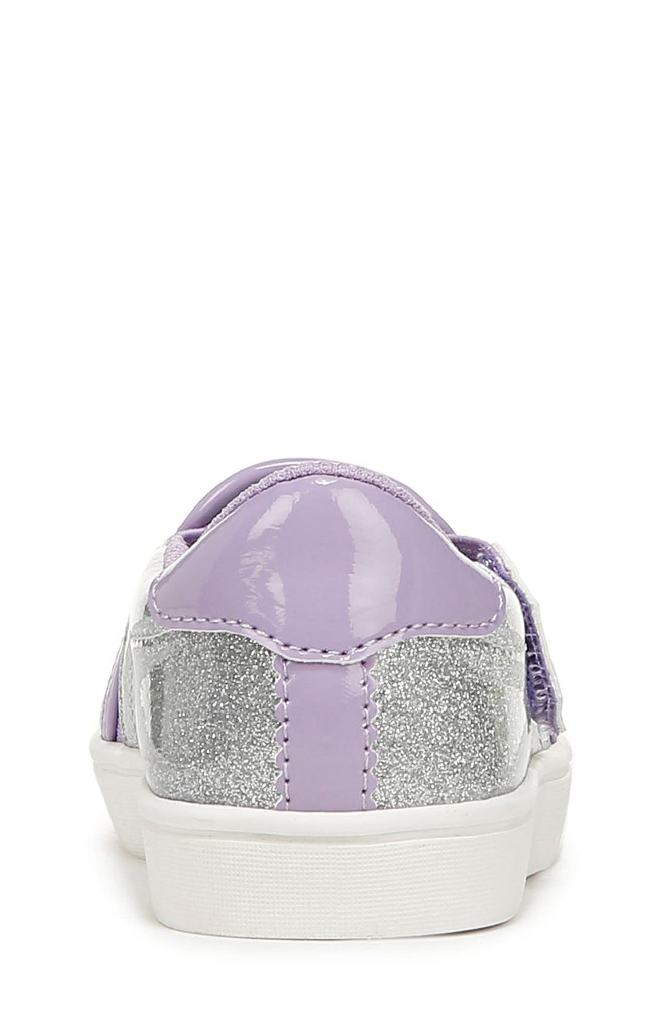 Kids' Madison Sneaker, Alternate, color, SILVER GREY FAUX LEATHER