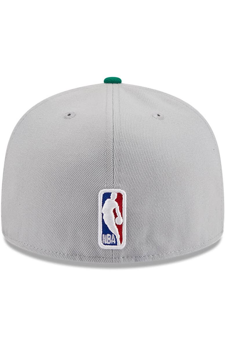 New Era Men's New Era Gray/Kelly Green Boston Celtics Tip-Off Two-Tone 59FIFTY Fitted Hat, Alternate, color, Gray