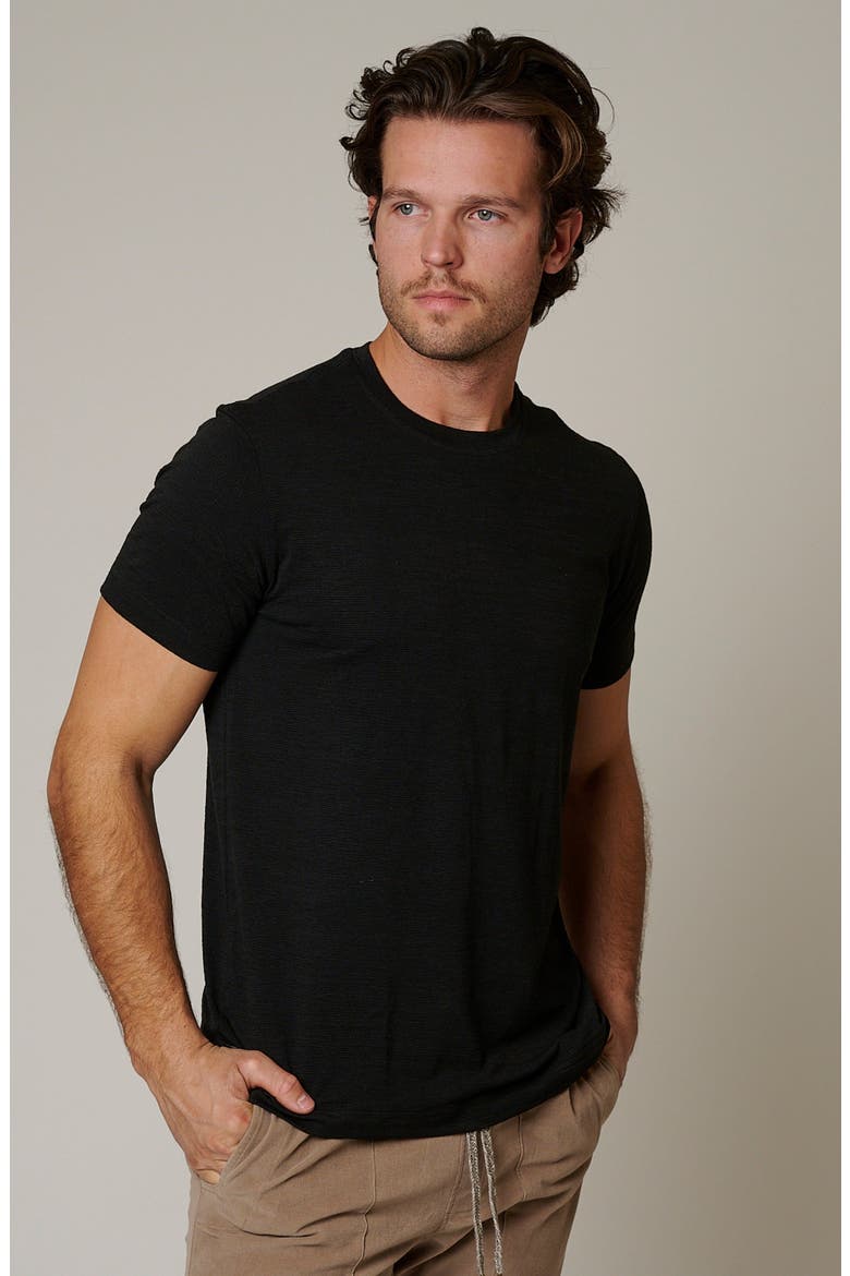 Slub T-Shirt, Alternate, color, Matte Black