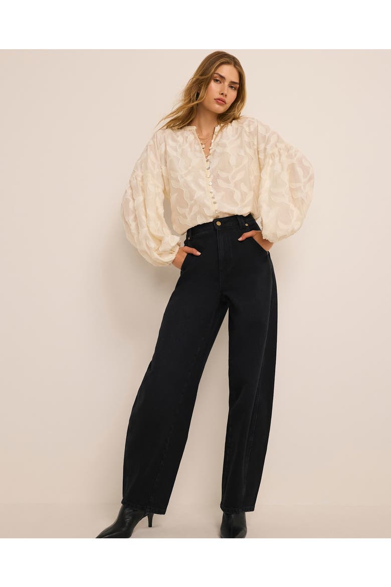 Relaxed Ultimate Barrel Jeans, Alternate, color, Black