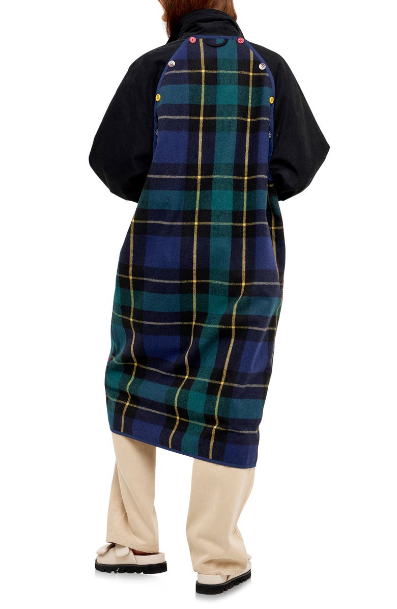 Grey Lab Longline Reversible Coat, Alternate, color, Multi