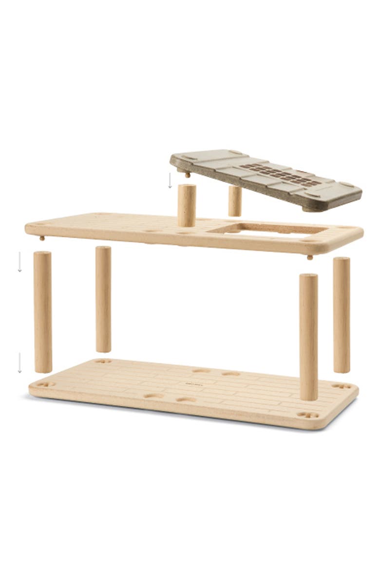 PlanToys<sup>®</sup> Dollhouse Gathering Flat with Sunroom, Alternate, color, Brown