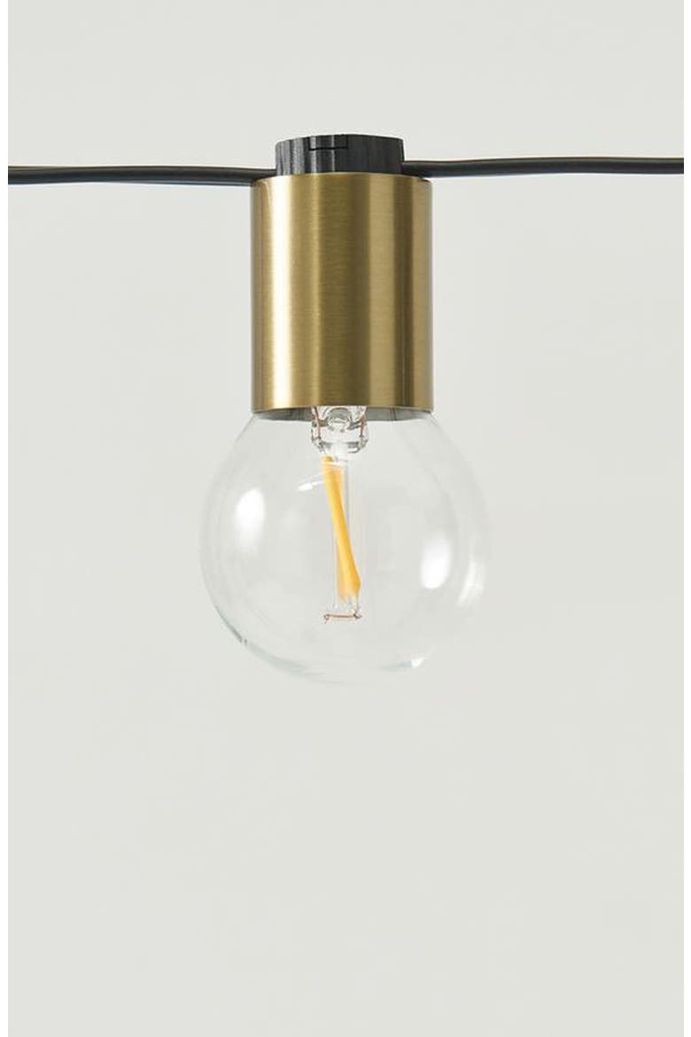 Glow Globe LED String Lights, Alternate, color, BRASS