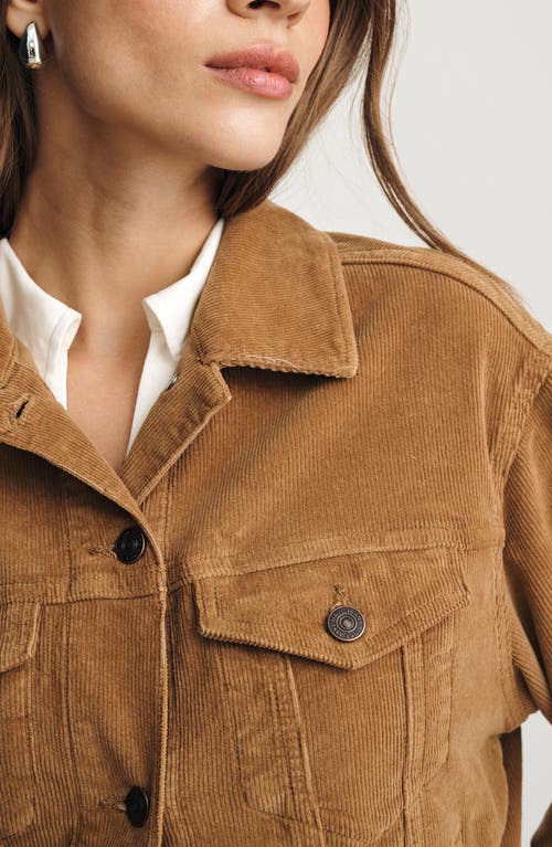 Mavi Jeans Megi Corduroy Crop Jacket In Brown