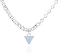 GUESS G-Logo Triangle Pendant Statement Necklace