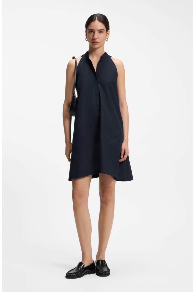 Decolana Sleeveless Cotton Swing Minidress, Alternate, color, SKY CAPTAIN