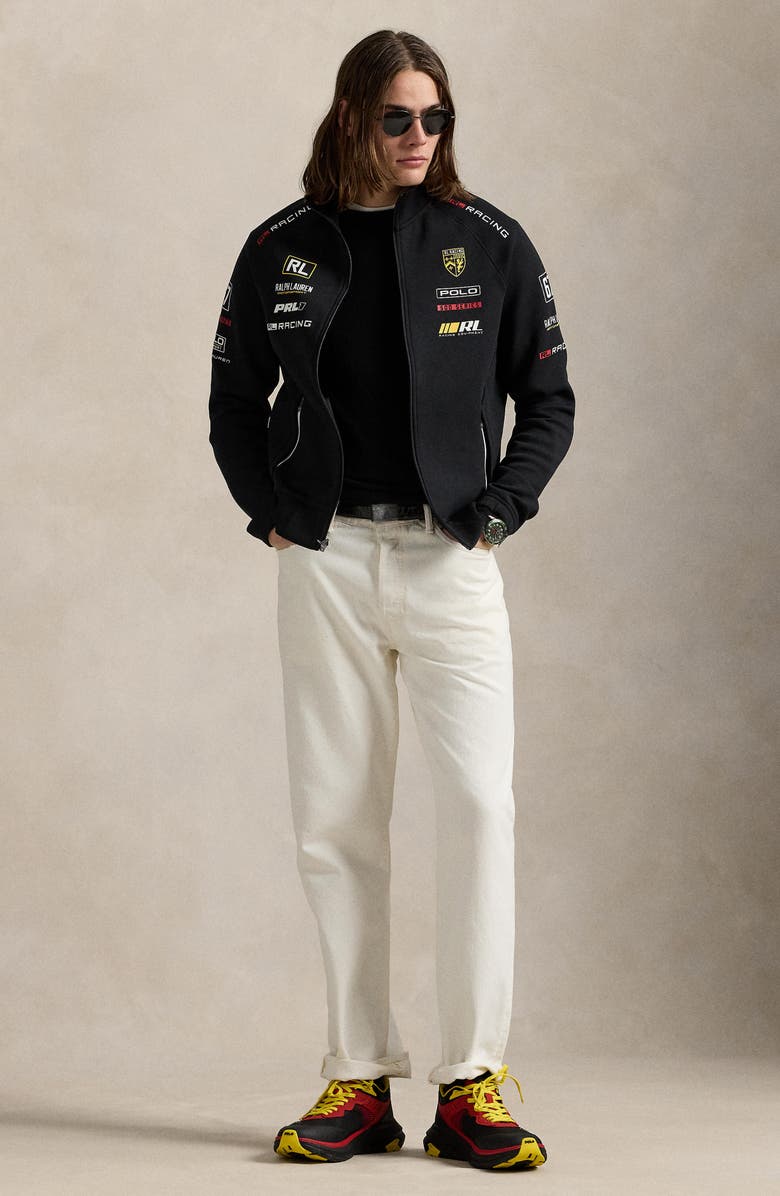 Polo Ralph Lauren Quilted Stretch Double-Knit Track Jacket, Alternate, color, 