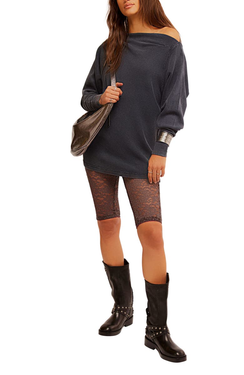 Free People Sammie Oversize Off the Shoulder Thermal Top, Alternate, color, 