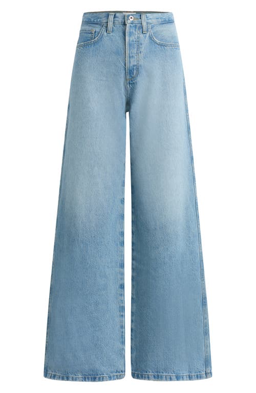 Shop Favorite Daughter The Masha Super High Waist Wide Leg Jeans In Los Feliz