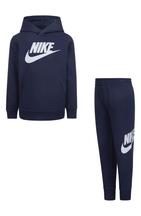 Club Logo Print Pullover Hoodie & Joggers Set (Little Boys)