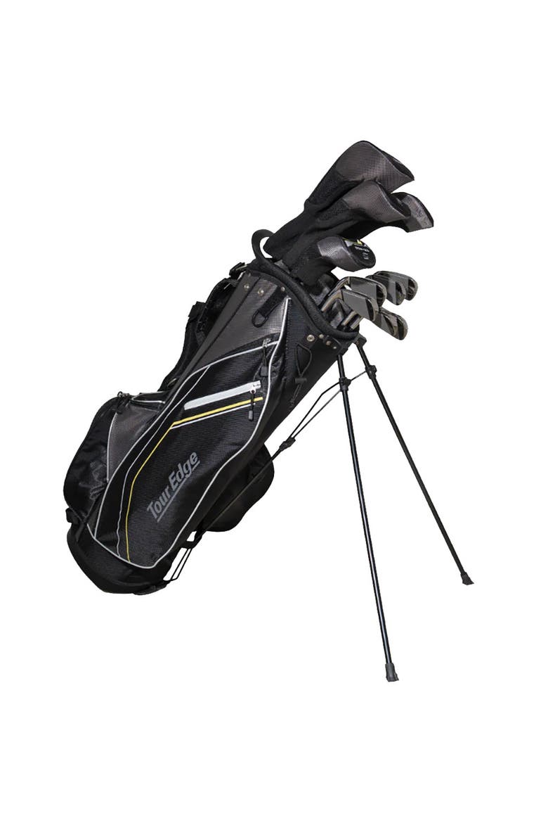 TE-200 Left Hand Varsity Junior Complete Golf Set - Black, Main, color, Black