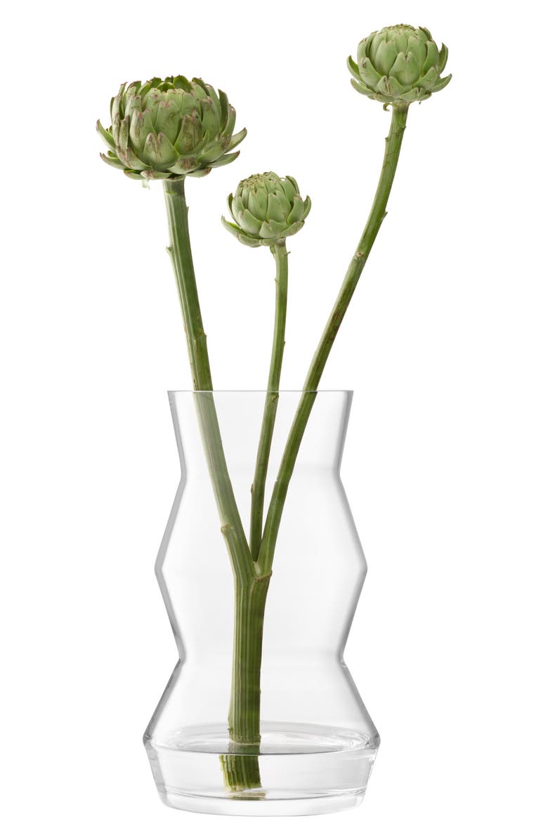 LSA Sculpt Glass Lantern/Vase, Alternate, color, Clear