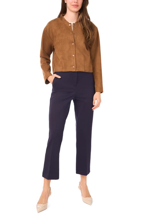 Halogenr Halogen(r) Faux Suede Bomber Jacket
