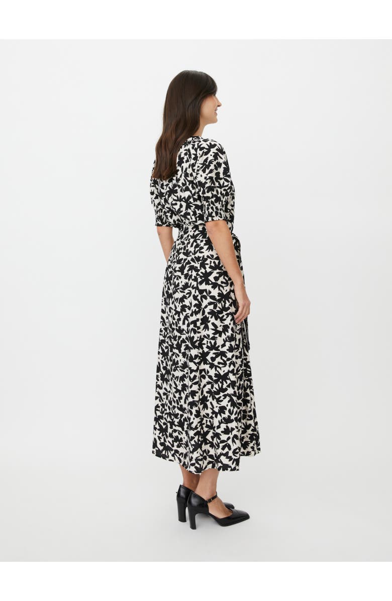Masai Copenhagen MaNivanya Floral Midi Dress, Alternate, color, Black