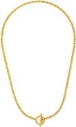 Ottoman Hands Thea Snake Chain Necklace with T-Bar