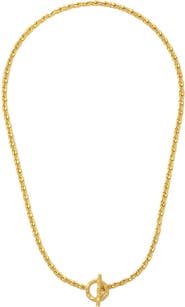 Ottoman Hands Thea Snake Chain Necklace with T-Bar