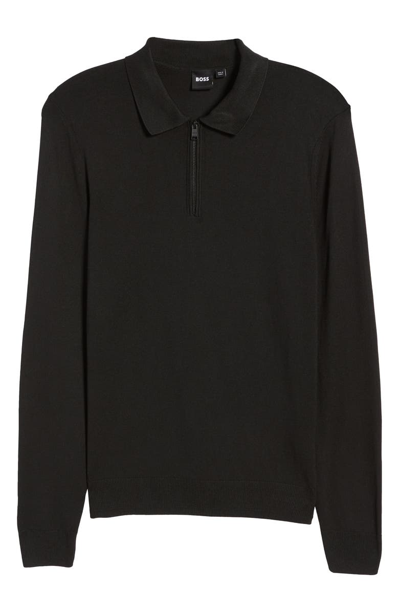 BOSS Luno Long Sleeve Quarter Zip Polo, Alternate, color, 