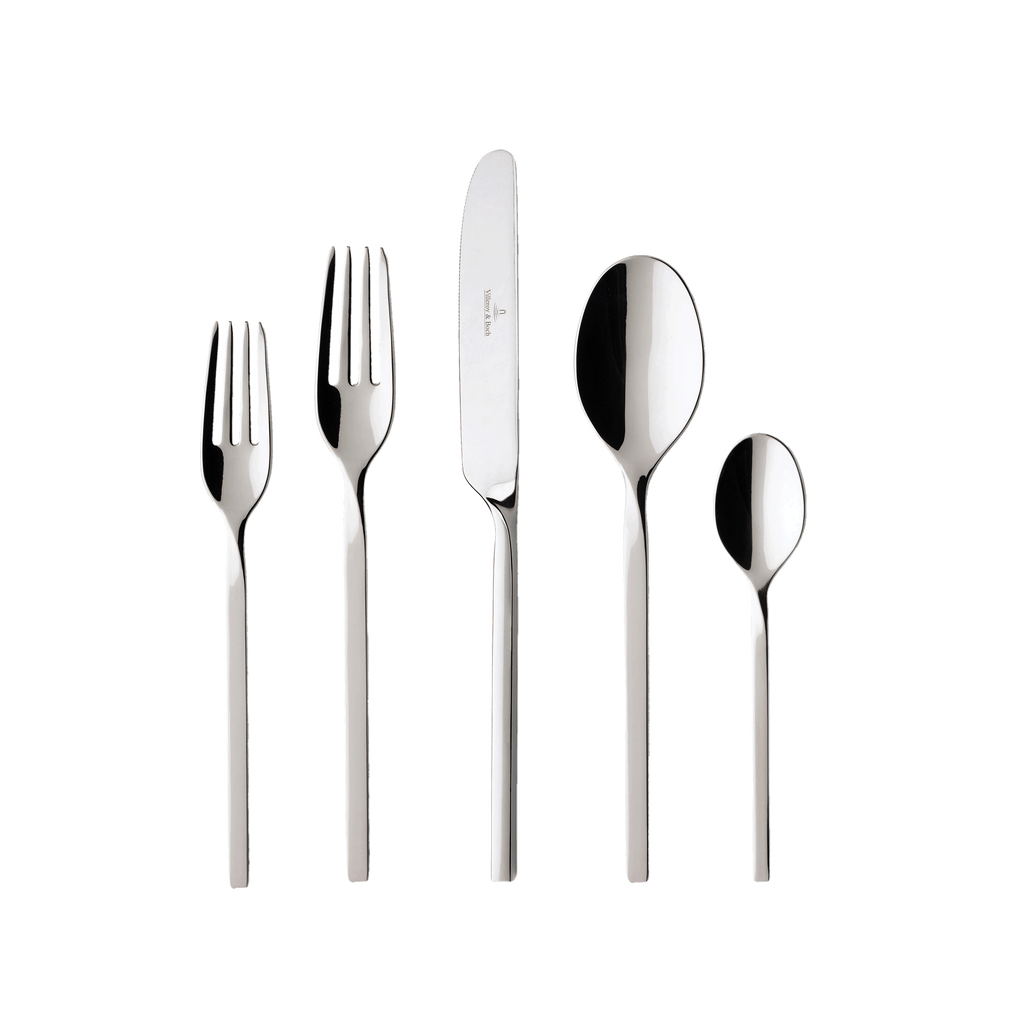 Villeroy & Boch Newwave 20 Piece Place Setting Flatw In Silver/platinum