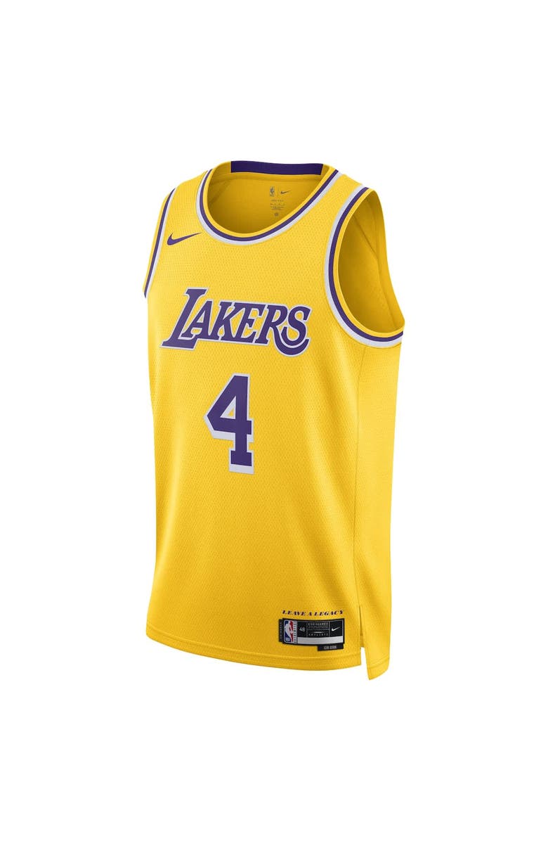 Nike Unisex Nike Dalton Knecht Gold Los Angeles Lakers Swingman Jersey, Alternate, color, Gold