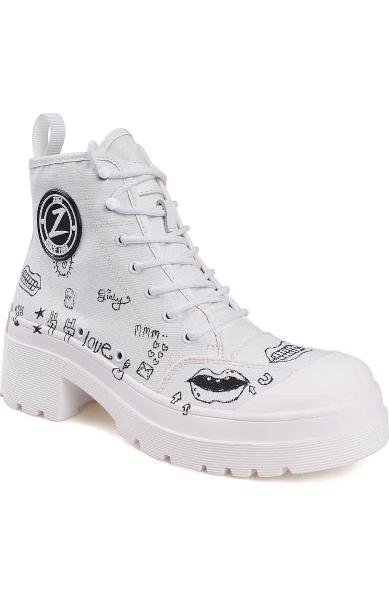 ZIGI Belisa Platform High Top Sneaker, Main, color, Off White