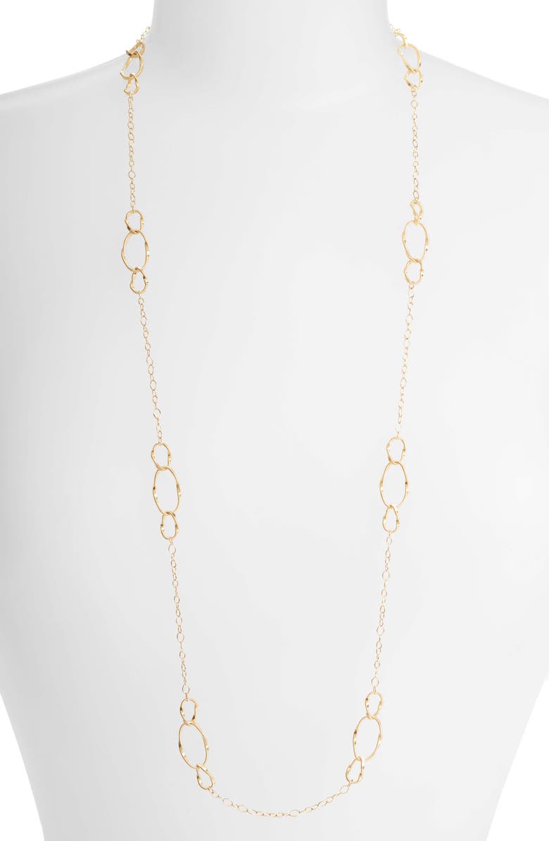 Marco Bicego Marrakech Onde 18K Yellow Gold Link Necklace, Main, color, 
