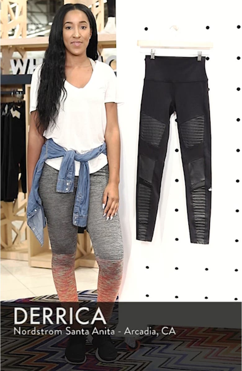 High Waist Moto Leggings, sales video thumbnail