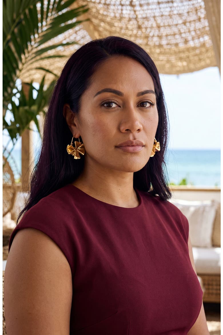Nina Drop Earrings, Alternate, color, GOLD