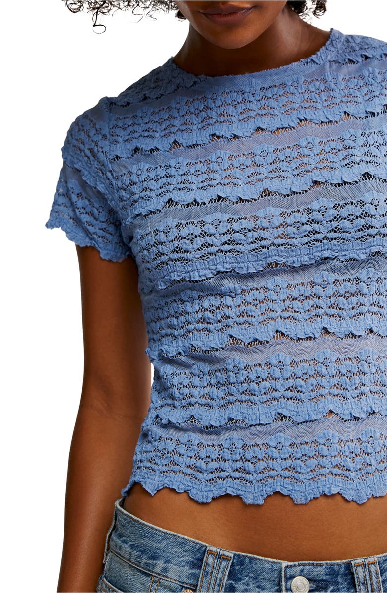 Angelina Mixed Lace Top