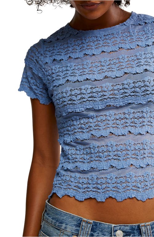 FREE PEOPLE FREE PEOPLE ANGELINA MIXED LACE TOP