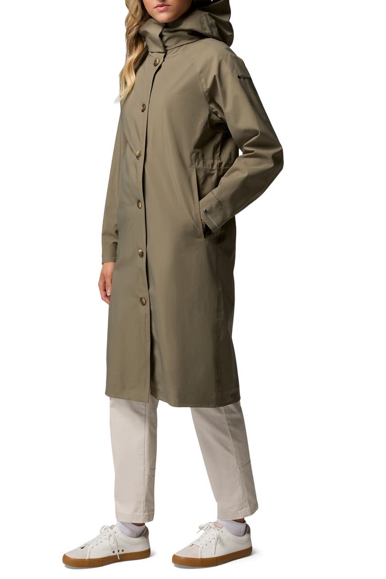 AmazeTrench™ Rain Jacket, Alternate, color, STONE GREEN