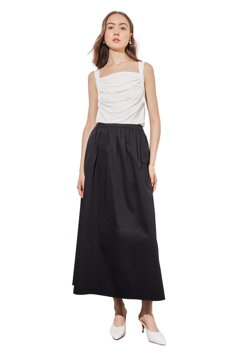 Front Drape Sleeveless Top, Alternate, color, WHITE