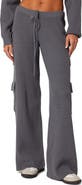 EDIKTED Wynter Drawstring Cargo Sweater Pants