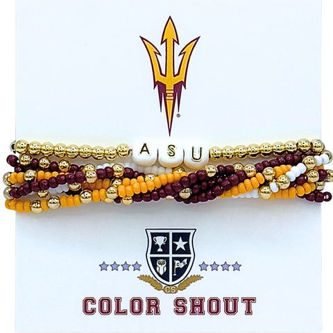 Arizona State Lucky 7 Bracelet Set