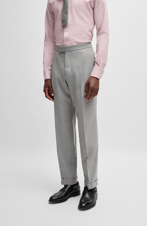 BOSS CAMEL BOSS CAMEL HESTON PLAID VIRGIN WOOL SUIT