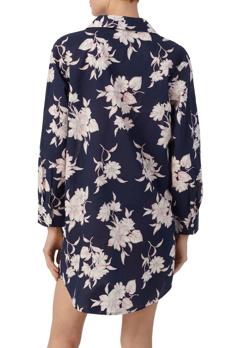 Lauren Ralph Lauren Floral Print Sleep Shirt, Alternate, color, 