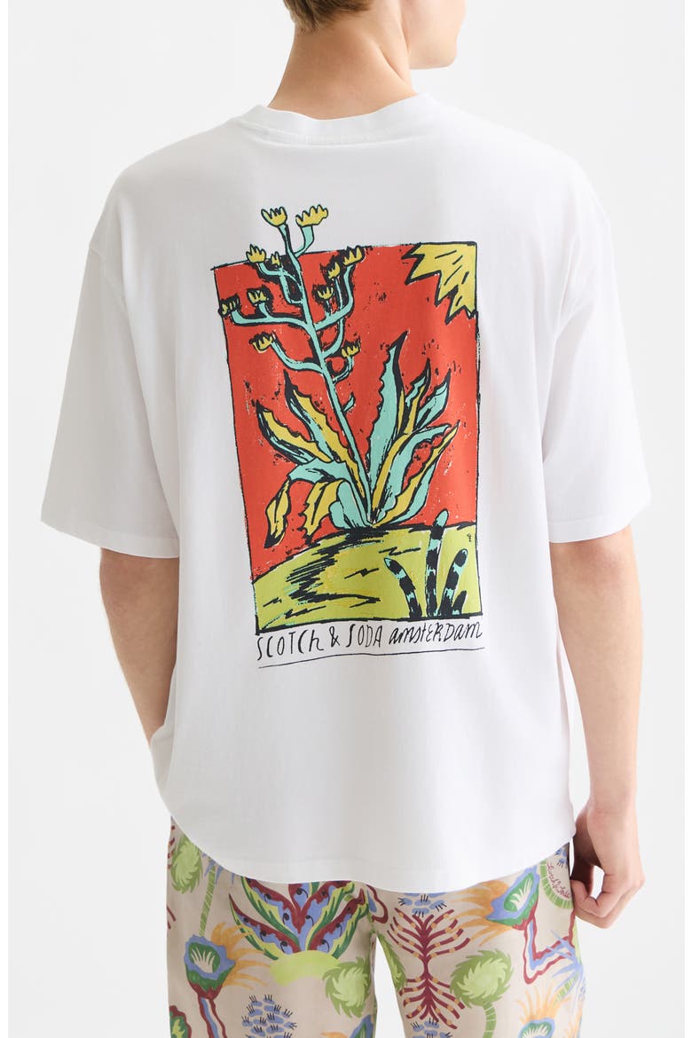 Loose Fit Cotton Graphic T-Shirt, Alternate, color, BRIGHT WHITE