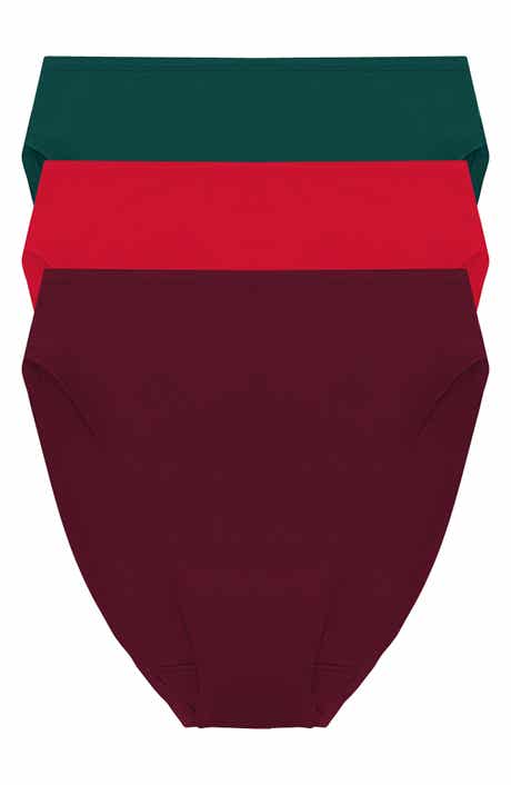 Natori Bliss Bare Assorted 3-Pack Stretch Cotton High Waist Briefs