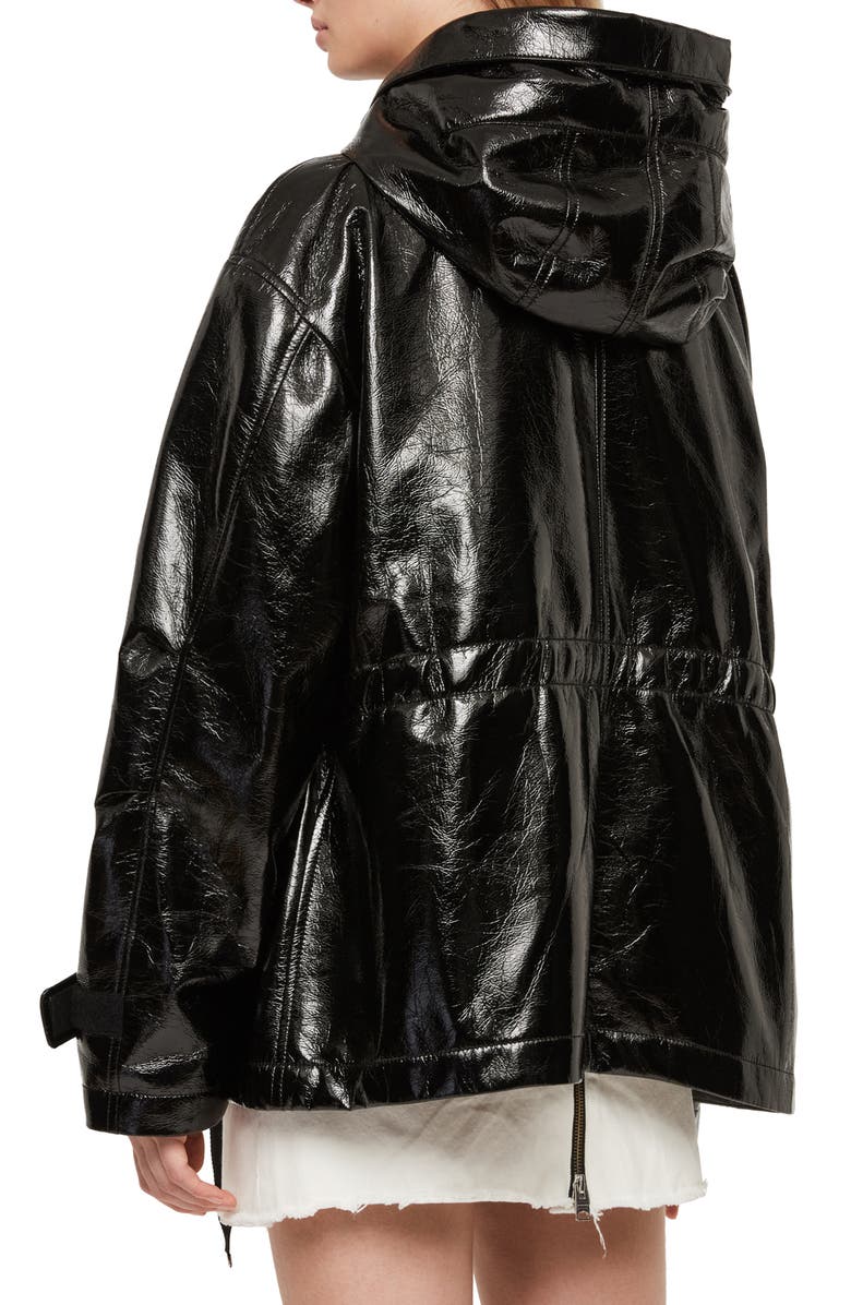 AllSaints Kelsey Nya Faux Leather Jacket, Alternate, color, 