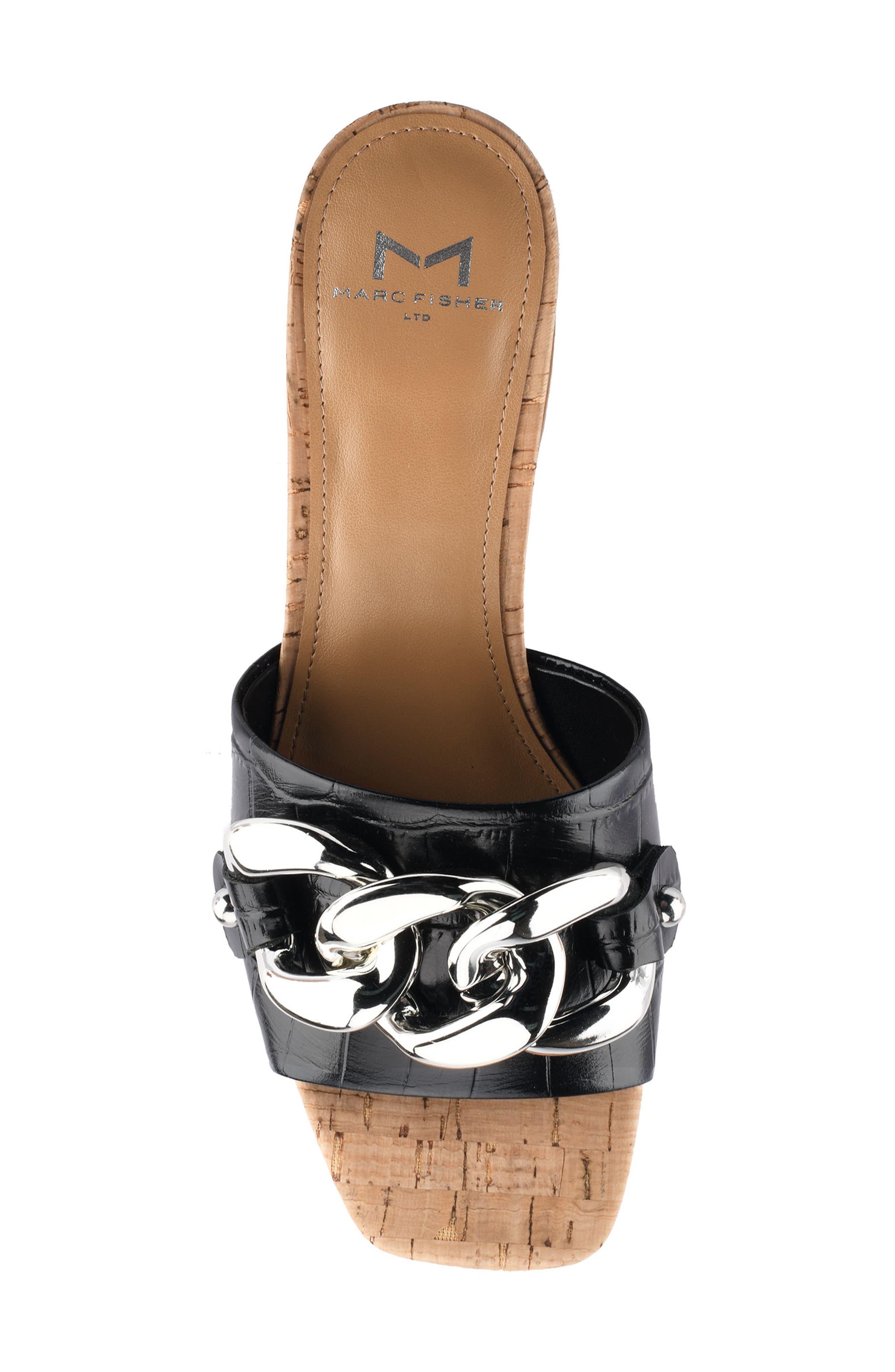 Marc Fisher LTD Naniya Chain Slide Sandal, Alternate, color, 