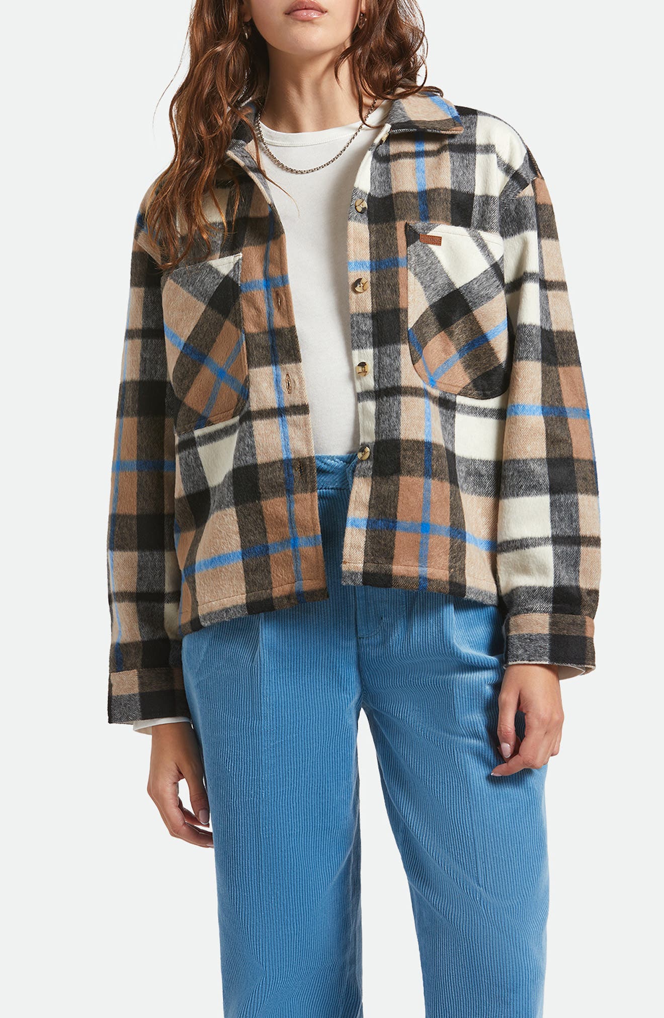 Bowery Plaid Flannel Button-Up Shirt