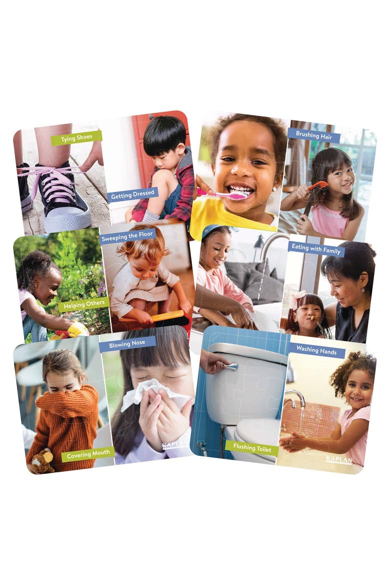 Life Skills and Good Practices Puzzles - Set of 6, Main, color, Multicolored